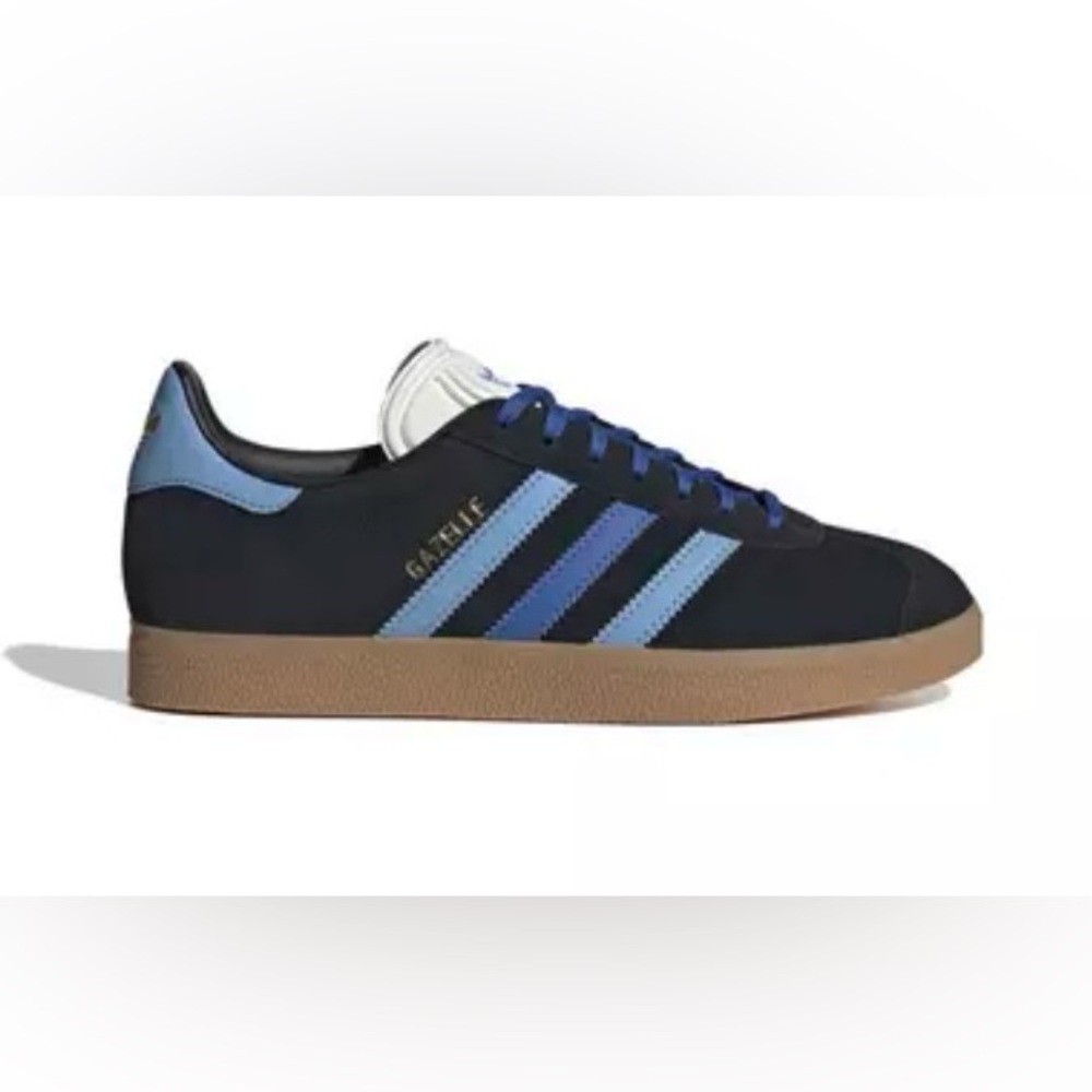 Adidas Gazelle Core Black Blue and Light Blue Sz 6 NIB
